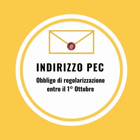 Indirizzo PEC - Obbligo di regolarizzazione entro il 1° ottobre 2020