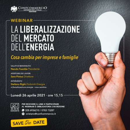 La liberalizzazione del mercato dell'energia - Webinar