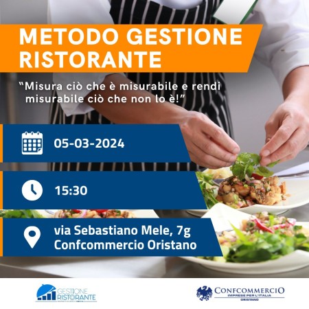 SEMINARIO INFORMATIVO - METODO GESTIONE RISTORANTE