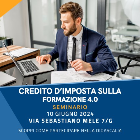 CREDITO D'IMPOSTA SULLA FORMAZIONE 4.0