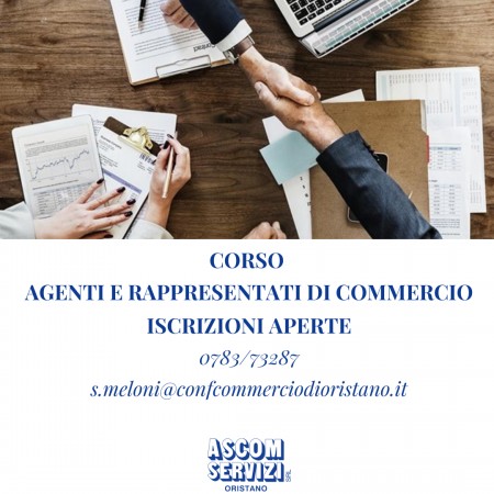CORSO AGENTI E RAPPRESENTANTI DI COMMERCIO - PROROGA ISCRIZIONI