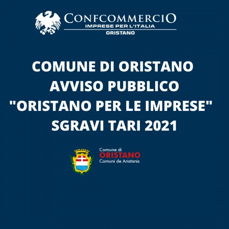 Oristano per le imprese - Dal 2 agosto al 1 ottobre le domande per gli sgravi TARI