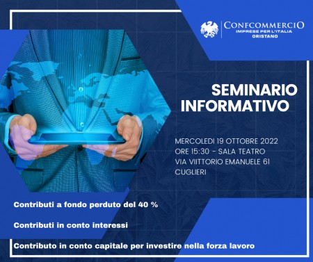 SEMINARIO INFORMATIVO -  19 OTTOBRE 2022
